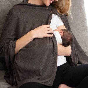 Seraphine Maternity Bamboo & Cotton Blend Nursing Cover Shawl